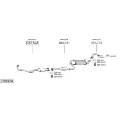 Išmetimo sistema BOSAL SYS13594