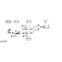 Išmetimo sistema BOSAL SYS13597