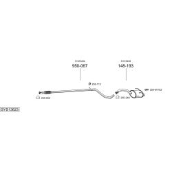 Išmetimo sistema BOSAL SYS13623