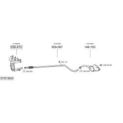 Išmetimo sistema BOSAL SYS13624