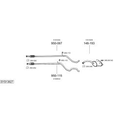 Išmetimo sistema BOSAL SYS13627