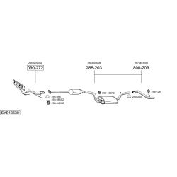 Išmetimo sistema BOSAL SYS13630