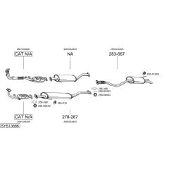 Išmetimo sistema BOSAL SYS13686