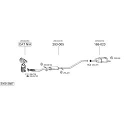Išmetimo sistema BOSAL SYS13687