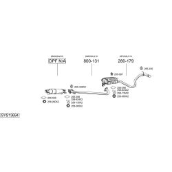 Išmetimo sistema BOSAL SYS13694