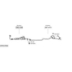 Išmetimo sistema BOSAL SYS13709