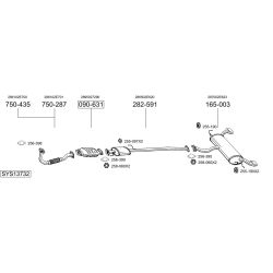 Išmetimo sistema BOSAL SYS13732