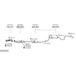 Išmetimo sistema BOSAL SYS13737