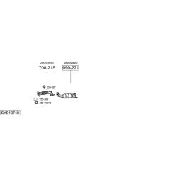 Išmetimo sistema BOSAL SYS13740