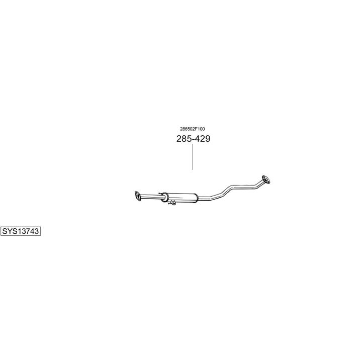 Išmetimo sistema BOSAL SYS13743