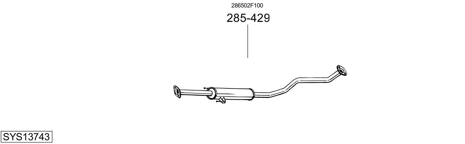 Išmetimo sistema BOSAL SYS13743