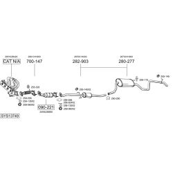 Išmetimo sistema BOSAL SYS13749