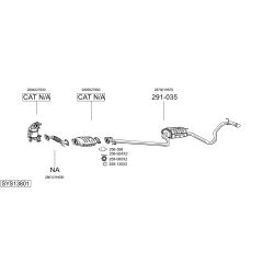 Išmetimo sistema BOSAL SYS13801