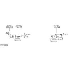 Išmetimo sistema BOSAL SYS13815