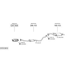 Išmetimo sistema BOSAL SYS13816