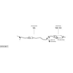 Išmetimo sistema BOSAL SYS13817