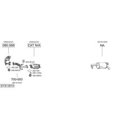 Išmetimo sistema BOSAL SYS13819