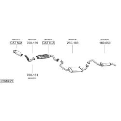 Išmetimo sistema BOSAL SYS13821