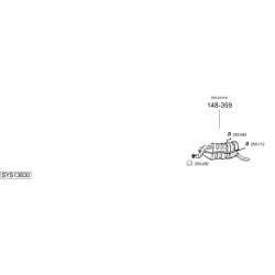 Išmetimo sistema BOSAL SYS13830