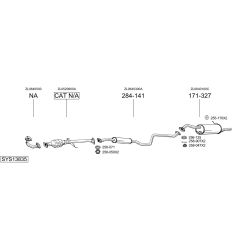 Išmetimo sistema BOSAL SYS13835