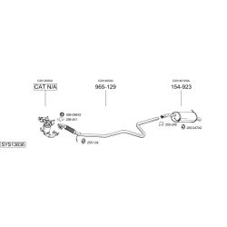 Išmetimo sistema BOSAL SYS13836