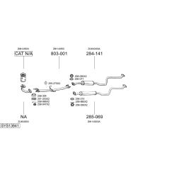 Išmetimo sistema BOSAL SYS13841