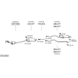 Išmetimo sistema BOSAL SYS13857