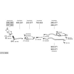 Išmetimo sistema BOSAL SYS13858