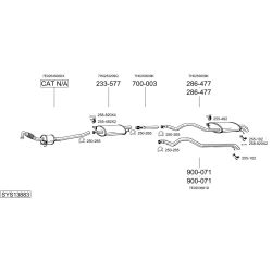 Išmetimo sistema BOSAL SYS13883