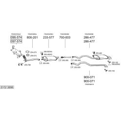 Išmetimo sistema BOSAL SYS13898