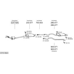 Išmetimo sistema BOSAL SYS13923