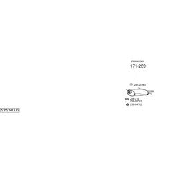 Išmetimo sistema BOSAL SYS14006