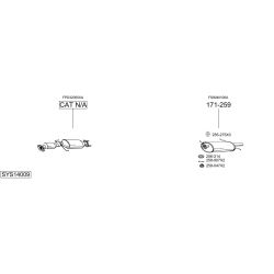 Išmetimo sistema BOSAL SYS14009
