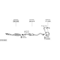 Išmetimo sistema BOSAL SYS14023