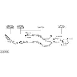 Išmetimo sistema BOSAL SYS14025