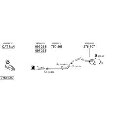 Išmetimo sistema BOSAL SYS14092