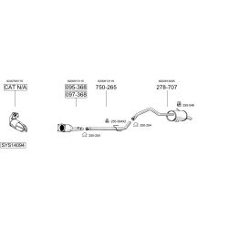 Išmetimo sistema BOSAL SYS14094