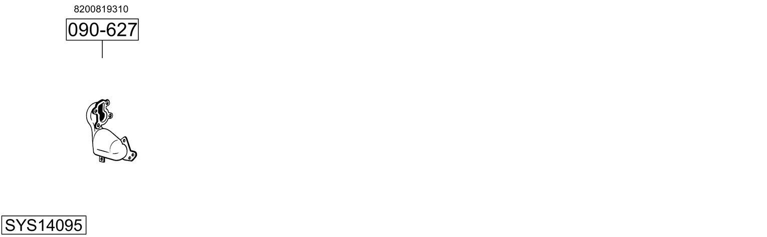 Išmetimo sistema BOSAL SYS14095