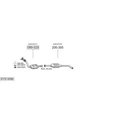 Išmetimo sistema BOSAL SYS14098