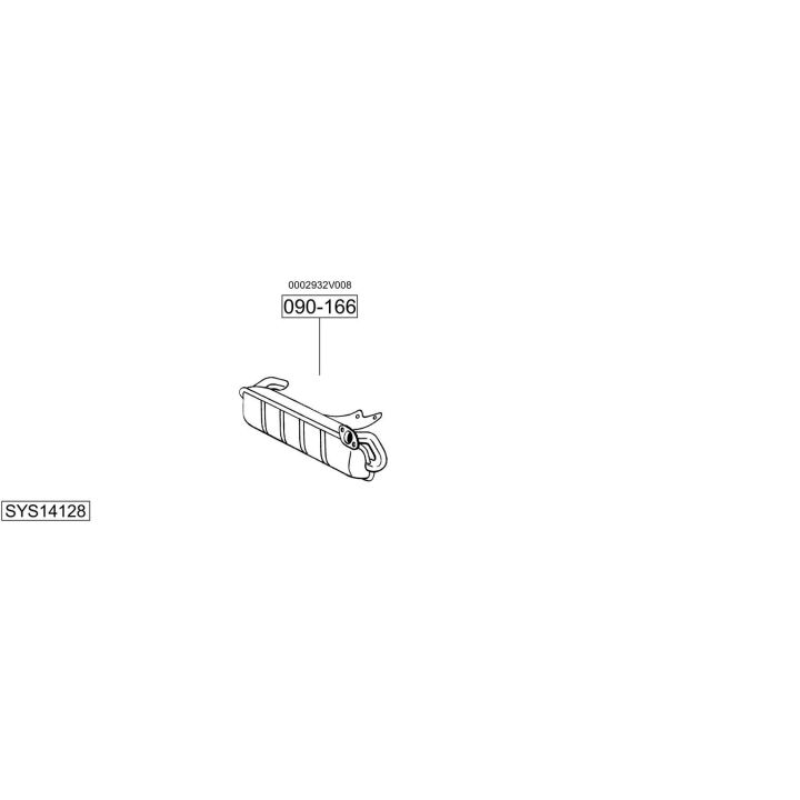 Išmetimo sistema BOSAL SYS14128