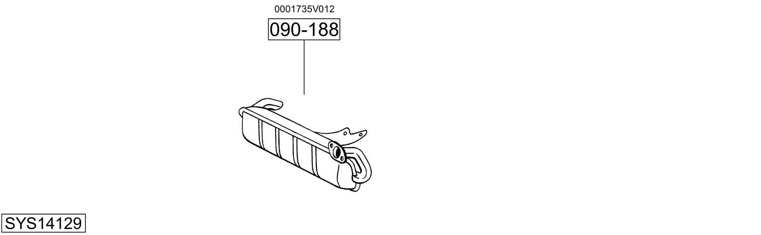 Išmetimo sistema BOSAL SYS14129