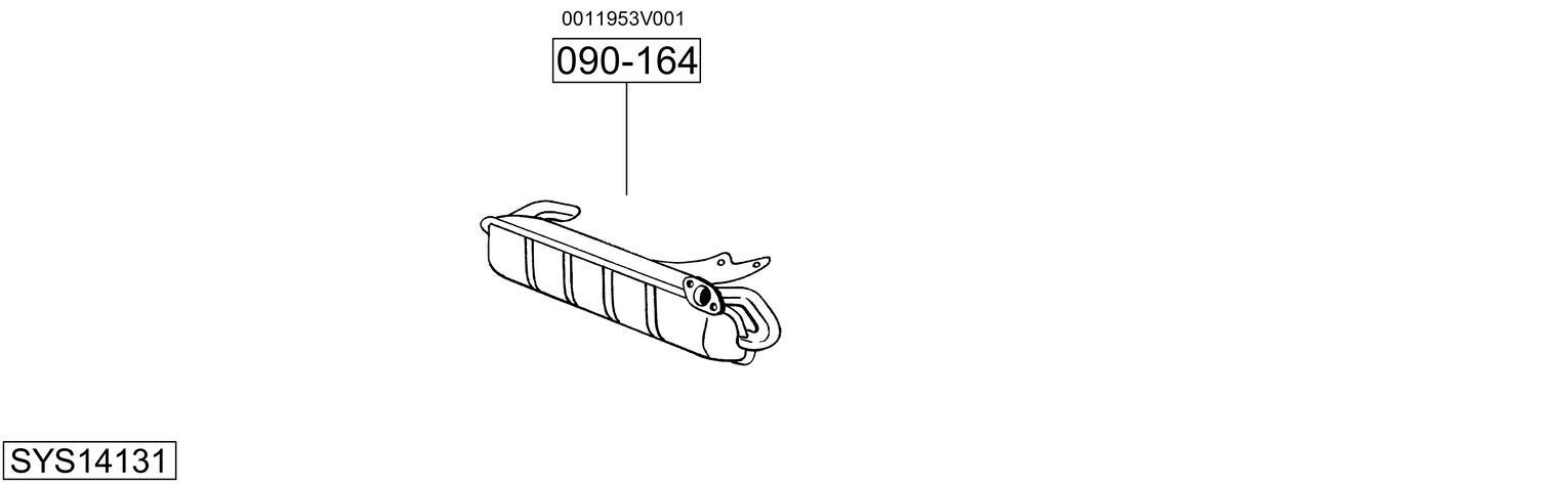 Išmetimo sistema BOSAL SYS14131