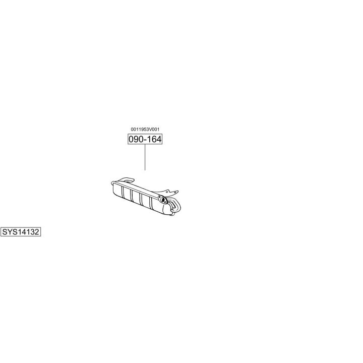 Išmetimo sistema BOSAL SYS14132