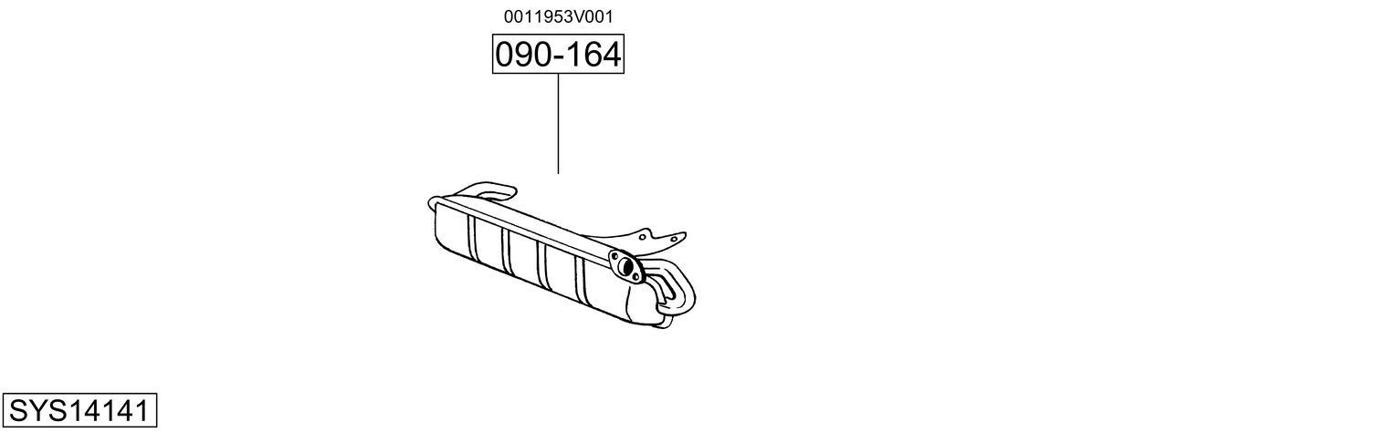 Išmetimo sistema BOSAL SYS14141
