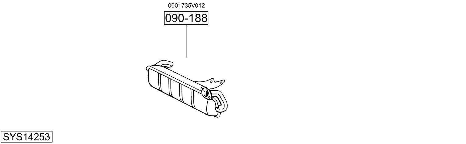 Išmetimo sistema BOSAL SYS14253