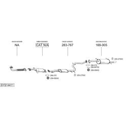 Išmetimo sistema BOSAL SYS14411