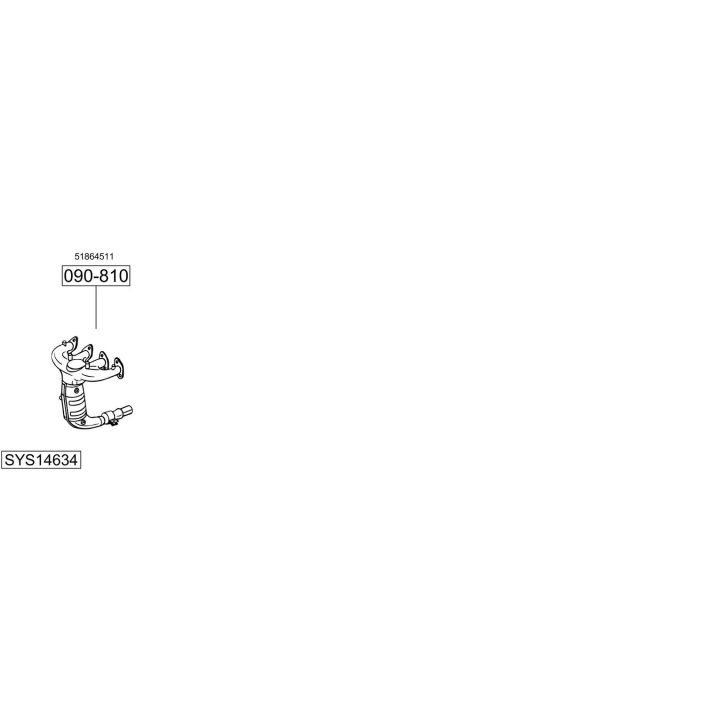 Išmetimo sistema BOSAL SYS14634