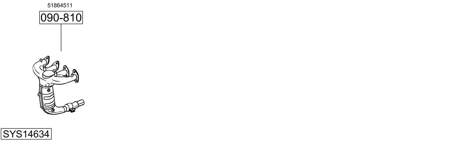 Išmetimo sistema BOSAL SYS14634