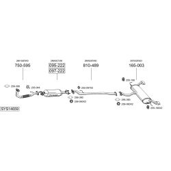 Išmetimo sistema BOSAL SYS14659