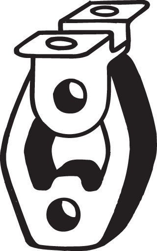 Guminė juosta, išmetimo sistema BOSAL 255-046